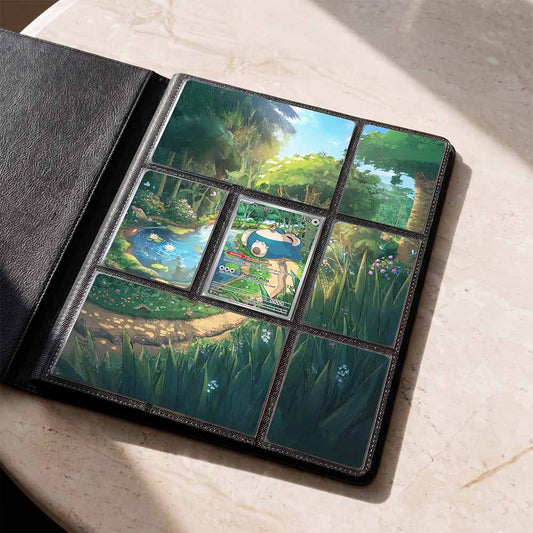 Snorlax Custom Binder Extended Art Page Insert | 9-Card Michi Style Panoramic TCG Layout (Digital Download)