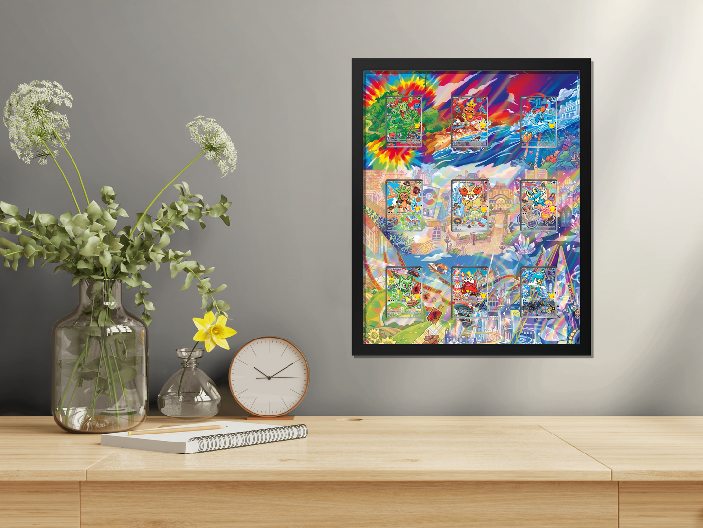 First Partner Illustration Collection Series 3 9-Card 16x20|Starter Extended Art Frame