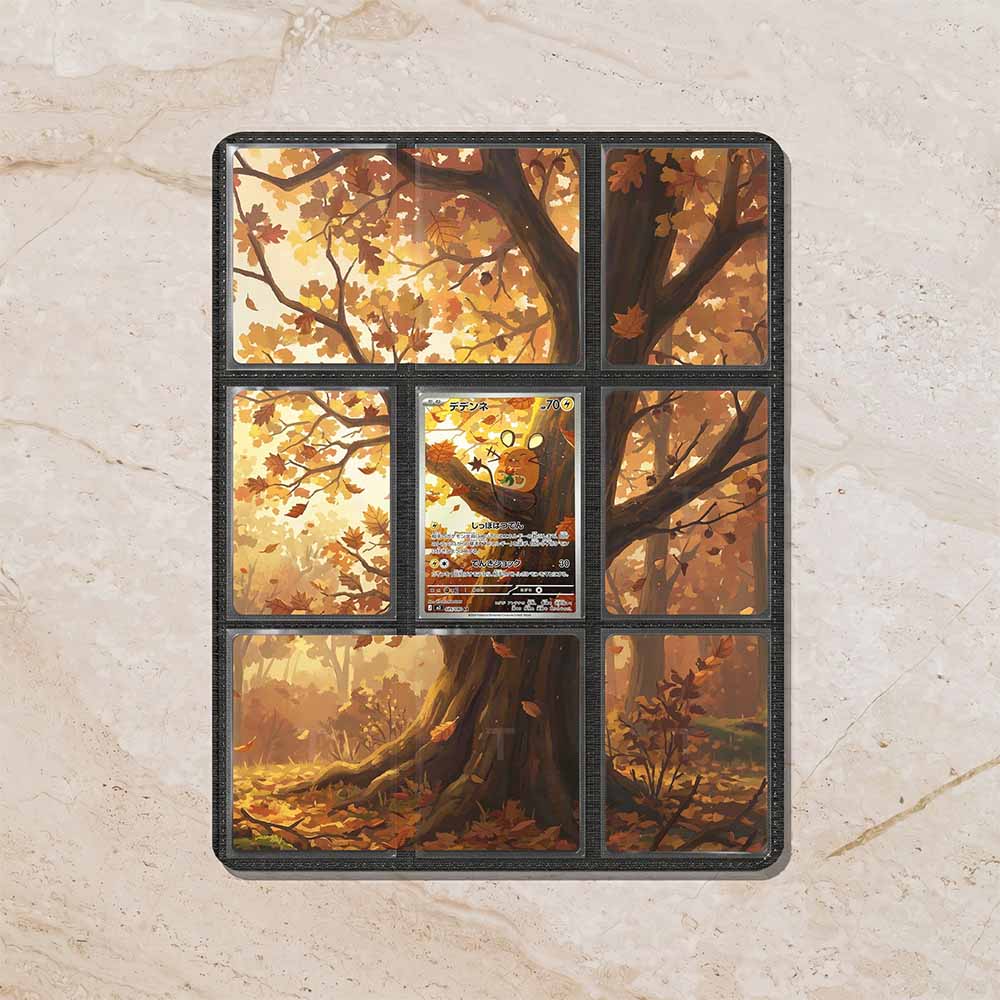 Dedenne Custom Binder Extended Art Page Insert | 9-Card Michi Style Panoramic TCG Layout (Digital Download)