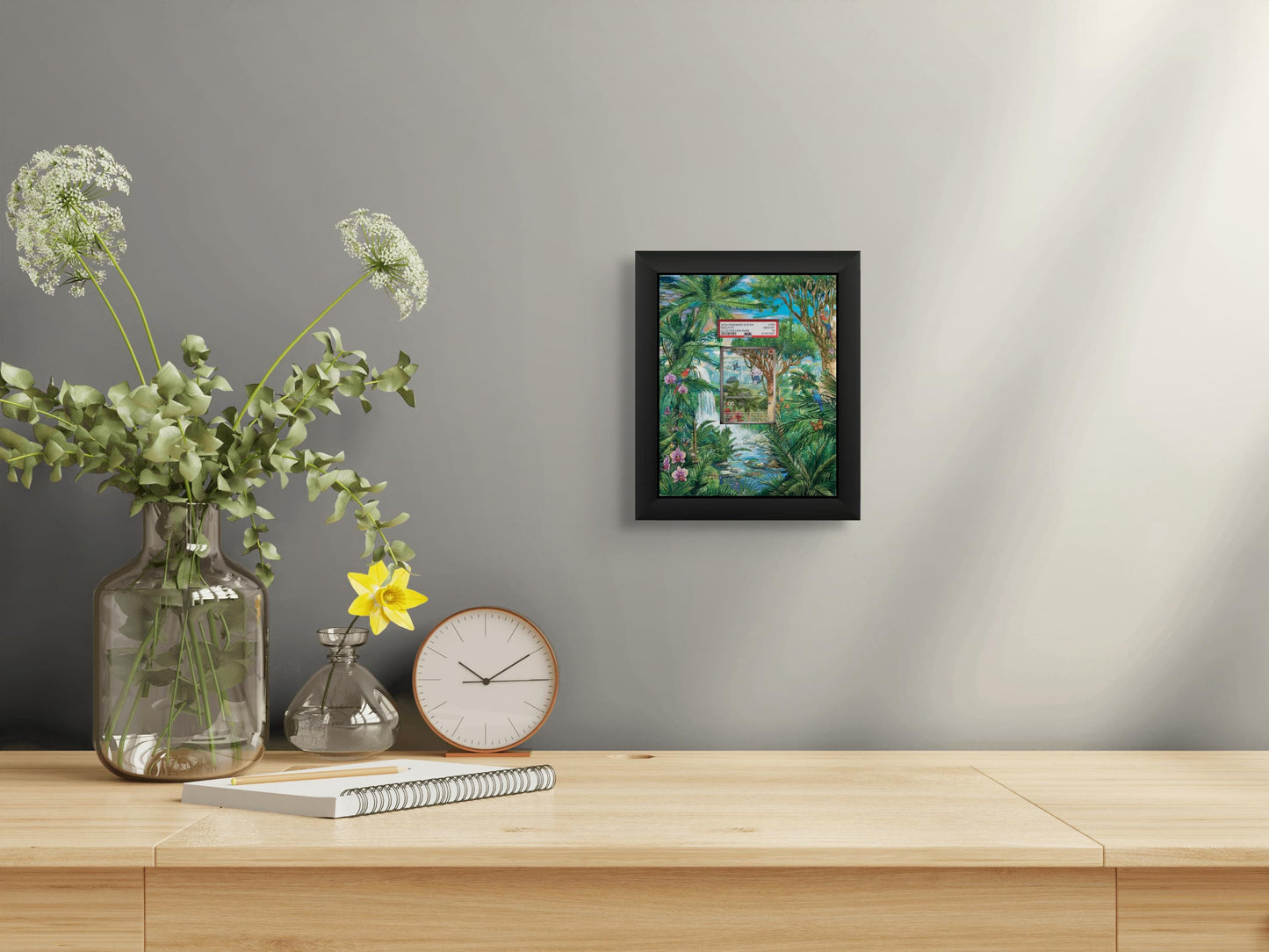 Meditite Display Frame | Extended Art Card Case | 8x10 Pokemon TCG Wall Decor | Fighting Psychic Type Gift | Zen Gaming Room Art