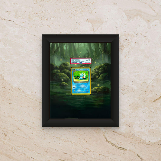 Dark Wartortle Extended Art Frame – 8x10 Pokemon Frame (Raw/Graded)