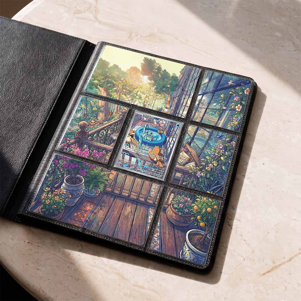 Squirtle Custom Binder Extended Art Page Insert | 9-Card Michi Style Panoramic TCG Layout (Digital Download)
