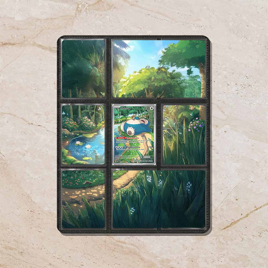 Snorlax Custom Binder Extended Art Page Insert | 9-Card Michi Style Panoramic TCG Layout (Digital Download)