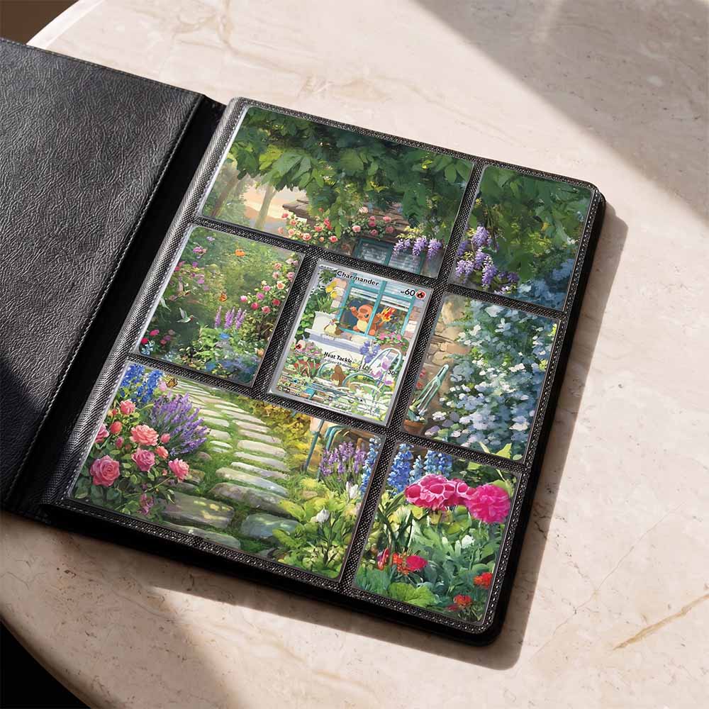 Charmander Custom Binder Extended Art Page Insert | 9-Card Michi Style Panoramic TCG Layout (Digital Download)