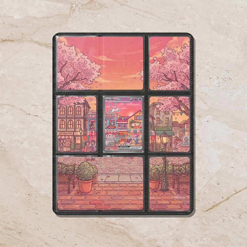 Mew Promo 151 Custom Binder Extended Art Page Insert | 9-Card Michi Style Panoramic TCG Layout (Digital Download)