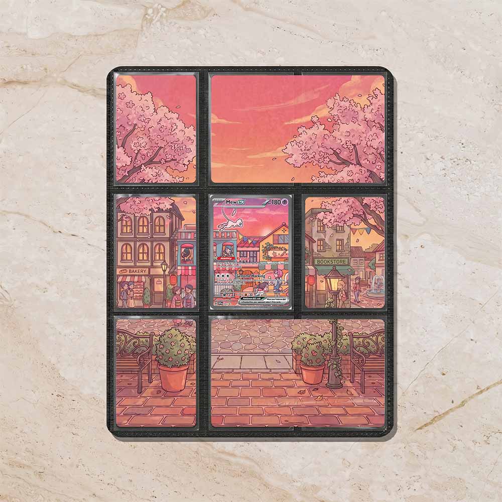 Mew Promo 151 Custom Binder Extended Art Page Insert | 9-Card Michi Style Panoramic TCG Layout (Digital Download)