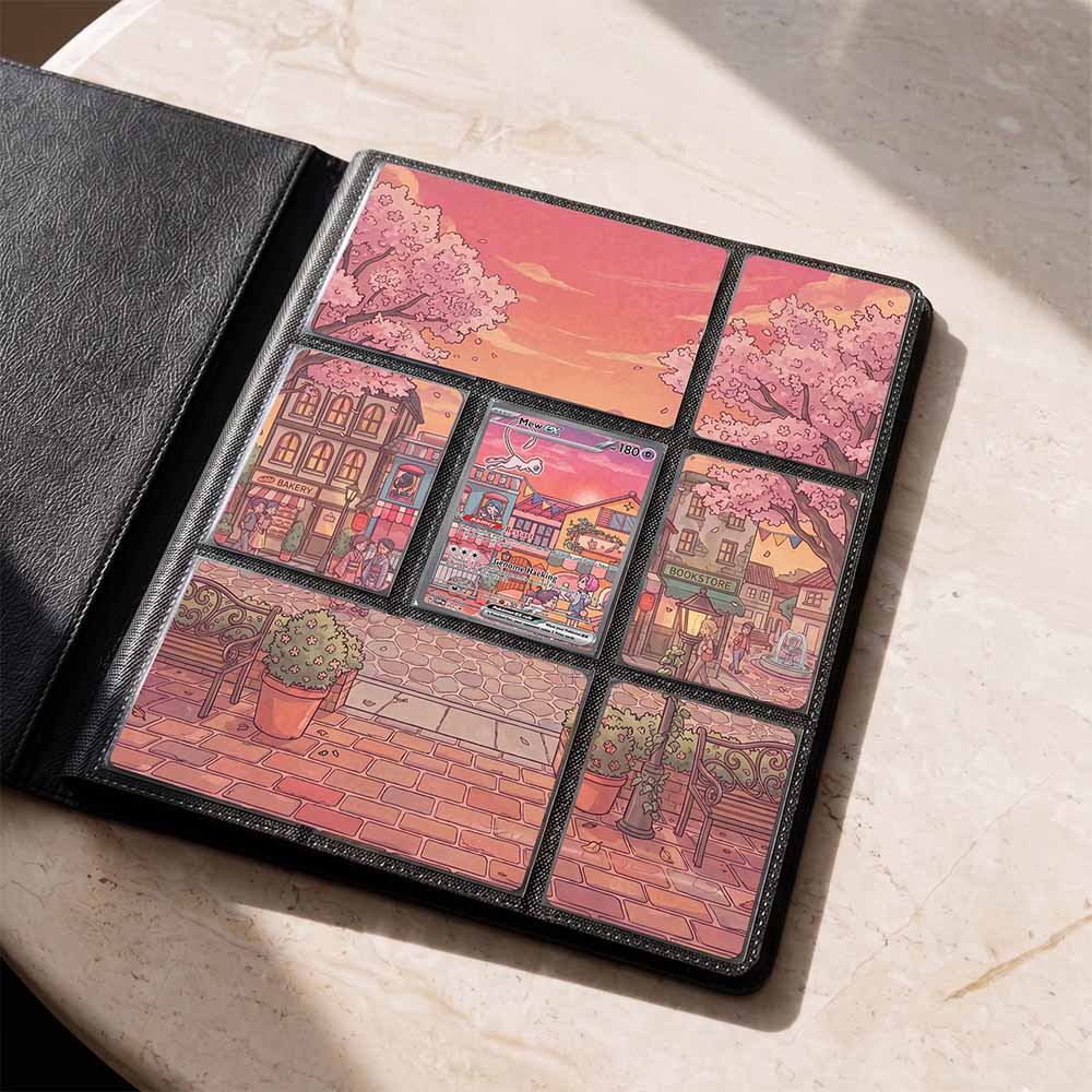 Mew Promo 151 Custom Binder Extended Art Page Insert | 9-Card Michi Style Panoramic TCG Layout (Digital Download)