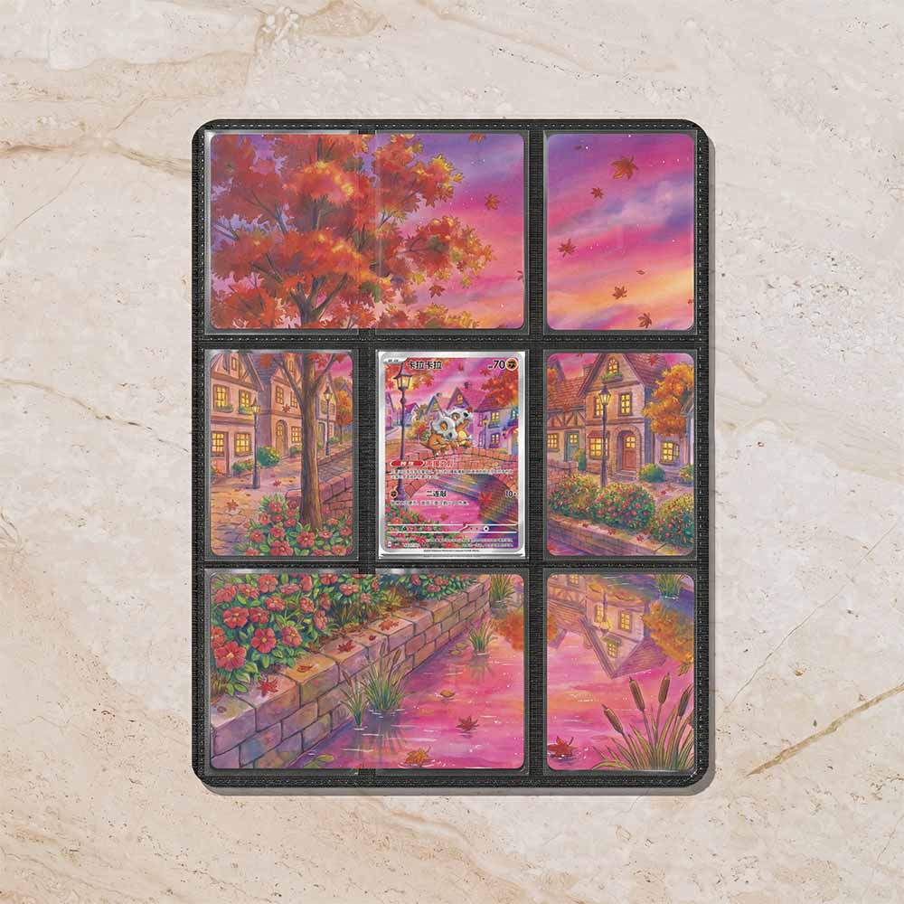Cubone Gem Pack Vol 3 Custom Binder Extended Art Page Insert | 9-Card Michi Style Panoramic TCG Layout (Digital Download)