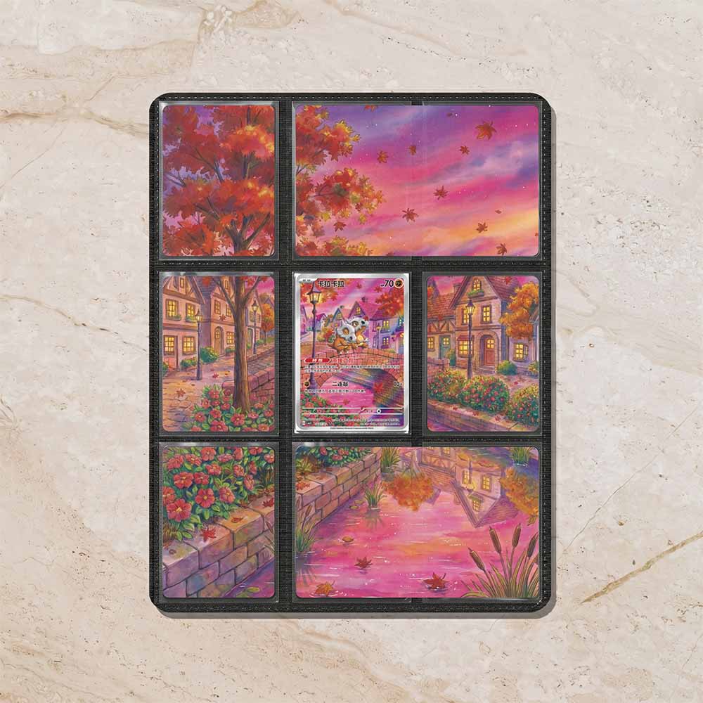 Cubone Gem Pack Vol 3 Custom Binder Extended Art Page Insert | 9-Card Michi Style Panoramic TCG Layout (Digital Download)
