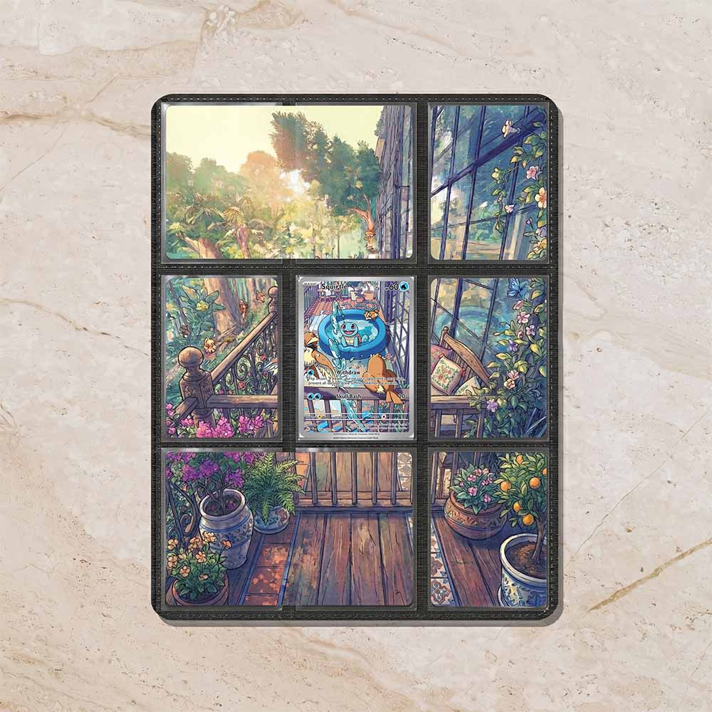 Squirtle Custom Binder Extended Art Page Insert | 9-Card Michi Style Panoramic TCG Layout (Digital Download)