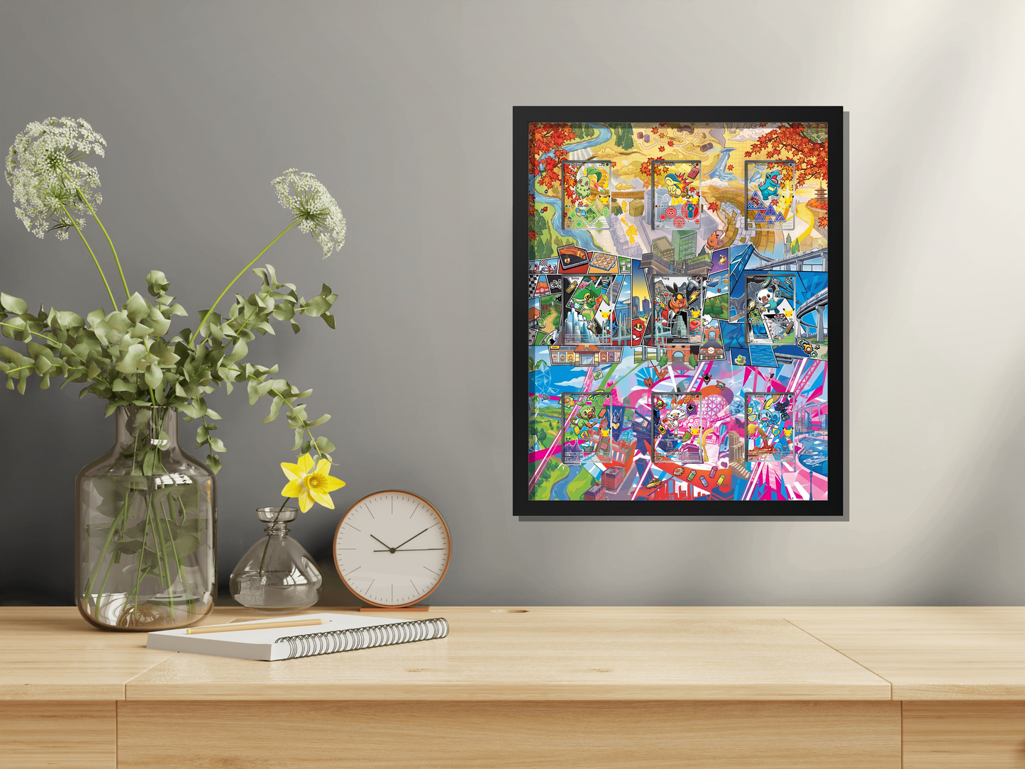 First Partner Illustration Collection Series 2 9-Card 16x20|Starter Extended Art Frame