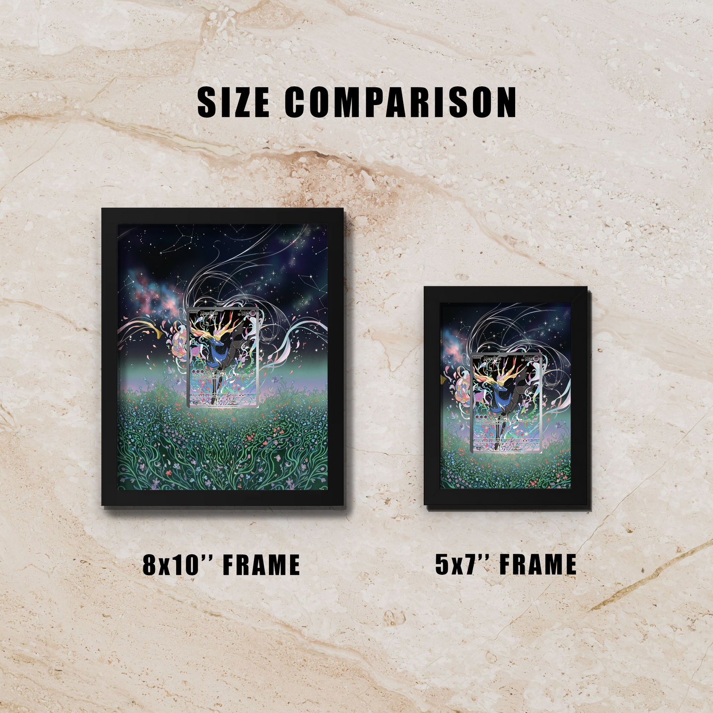 Xerneas ex Display Frame | Chaos Rising Legendary Card Showcase (8x10") – Fits Raw & Graded Cards