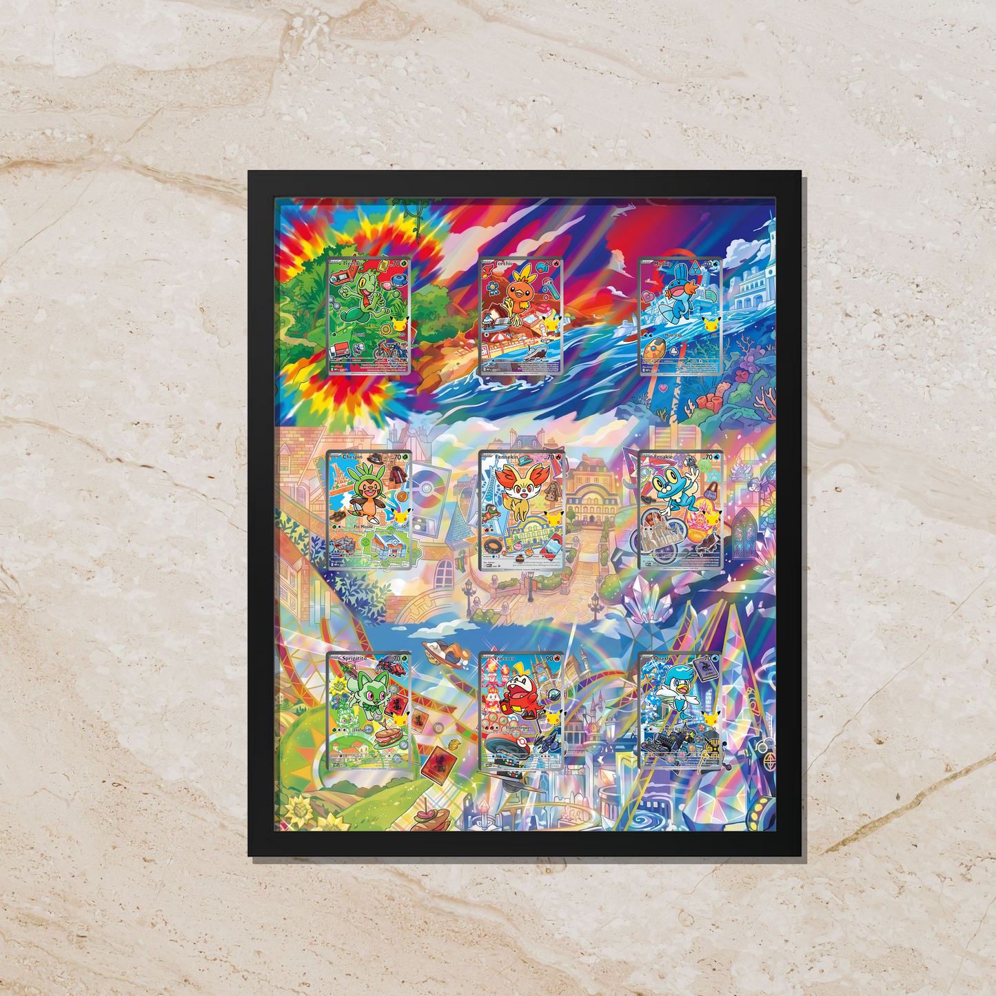 First Partner Illustration Collection Series 3 9-Card 16x20|Starter Extended Art Frame