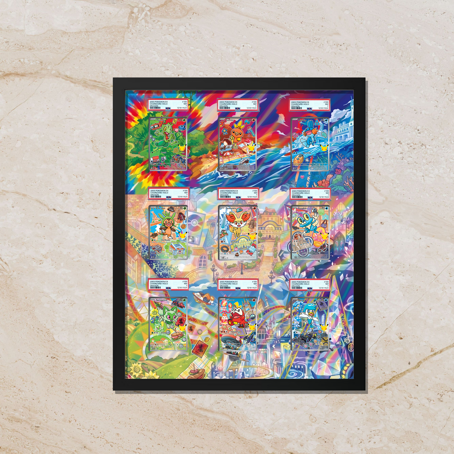 First Partner Illustration Collection Series 3 9-Card 16x20|Starter Extended Art Frame