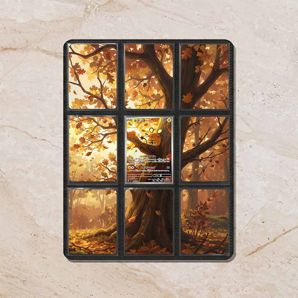 Dedenne Custom Binder Extended Art Page Insert | 9-Card Michi Style Panoramic TCG Layout (Digital Download)