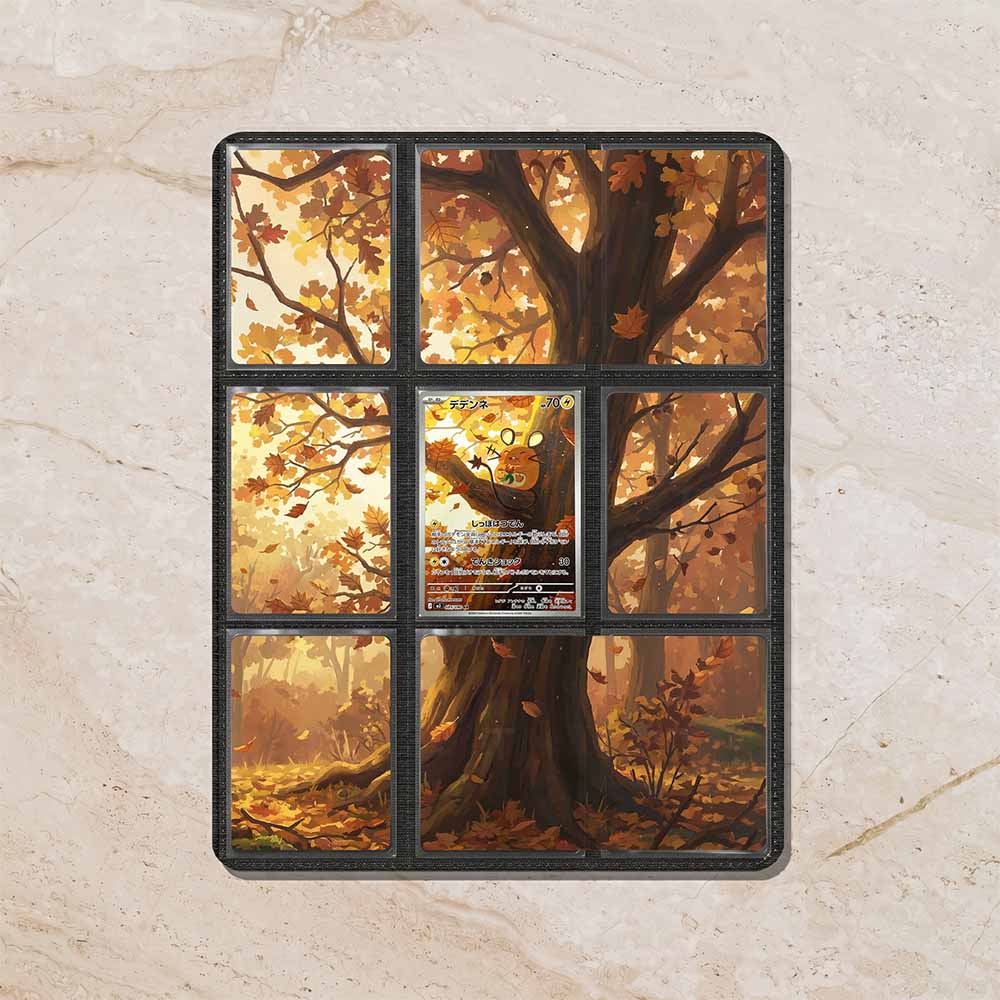 Dedenne Custom Binder Extended Art Page Insert | 9-Card Michi Style Panoramic TCG Layout (Digital Download)