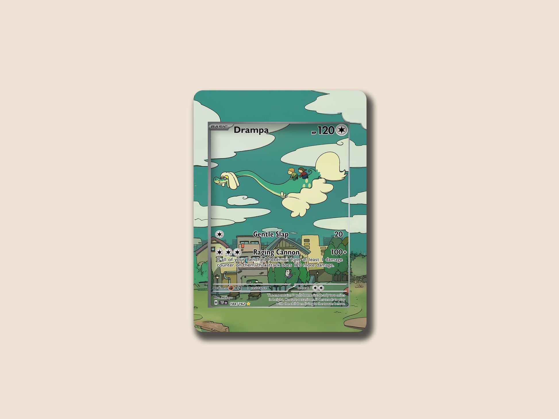 ANY Custom Pokemon Extended Art Single Display Case
