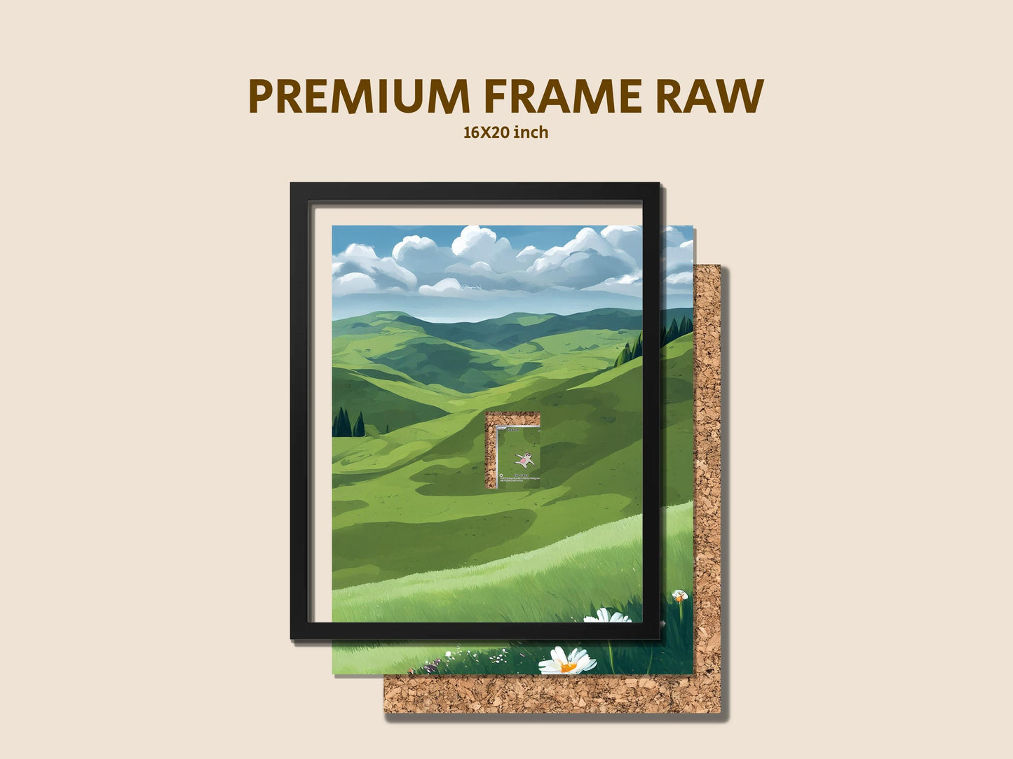 Slakoth “Take It Easy” Display Frame – Surging Spark Pokemon Card Display | 16x20 Perfect Raw Display