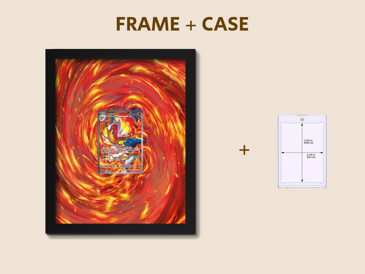Infernape Twilight Masquerade Display Frame – Pokémon Card Display | 8x10 Perfect Raw Display