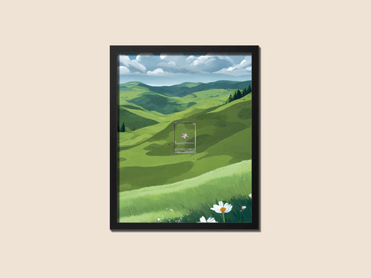 Slakoth “Take It Easy” Display Frame – Surging Spark Pokemon Card Display | 16x20 Perfect Raw Display