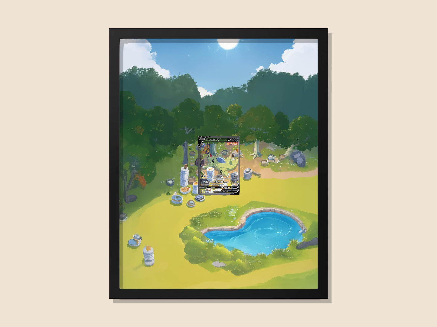 Tyranitar Alternate Art Display Frame – Battle Styles Pokémon Card | 8x10 Frame for Raw or Graded Cards