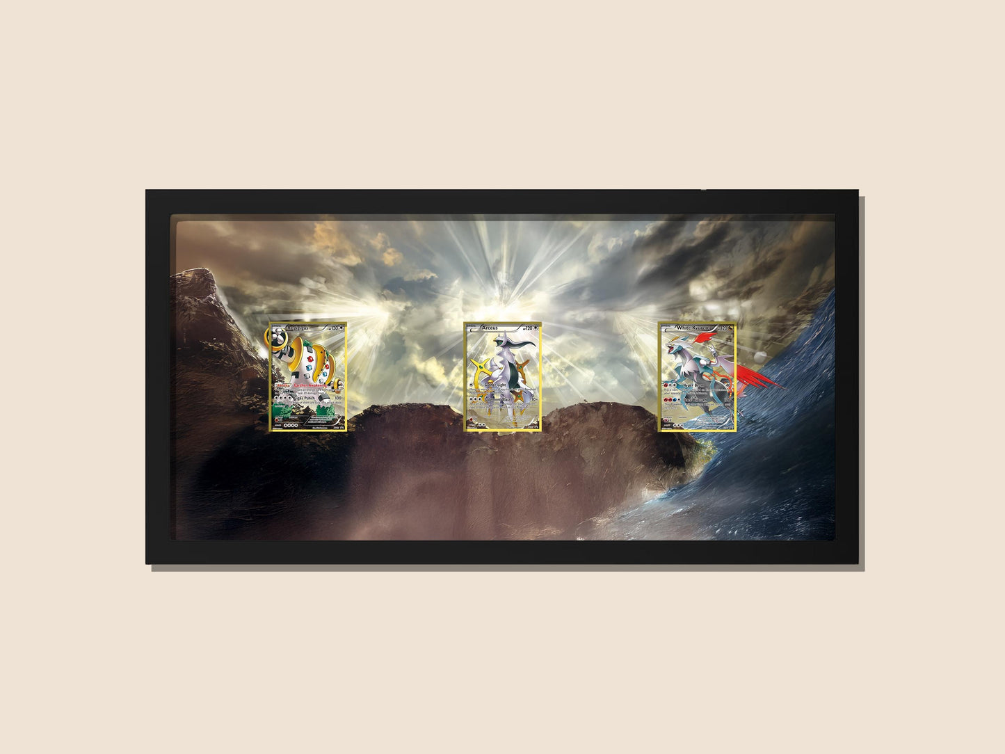 Regigigas – White Kyurem – Arceus Display Frame | Horizontal Pokemon Card Frame