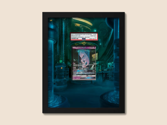 Mewtwo GX Display Frame – Shining Legends Mewtube Pokémon Card | 8x10 Frame