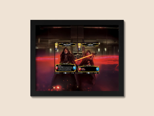 Baylan Skoll & Shin Hati Prestige Foil Display Frame | 8x10 Frame for Trading Cards