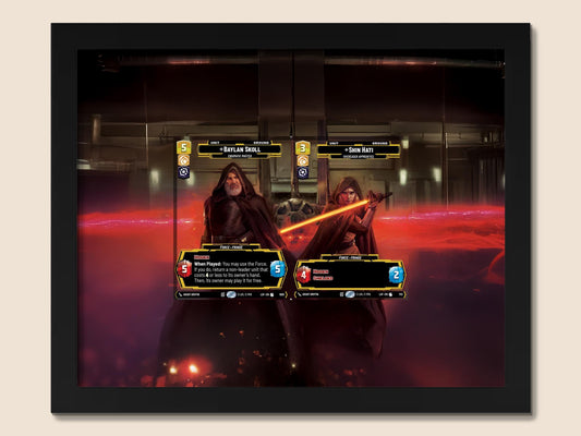 Baylan Skoll & Shin Hati Prestige Foil Display Frame | 8x10 Frame for Trading Cards