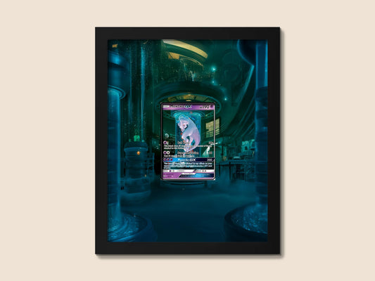 Mewtwo GX Display Frame – Shining Legends Mewtube Pokémon Card | 8x10 Frame