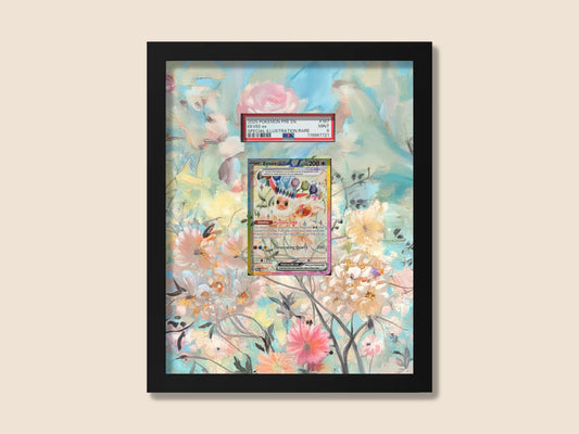 Eevee SIR Display Frame – Prismatic Evolutions Pokémon Card | 8x10 Frame Raw Graded Cards