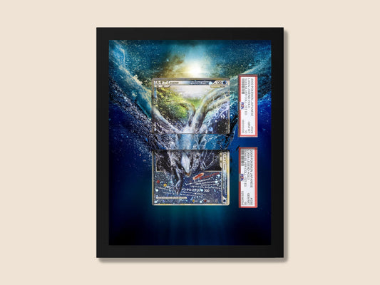 Lugia LEGEND Display Frame – HeartGold & SoulSilver Pokémon Card Art | 8x10 Frame for Raw or Graded Cards