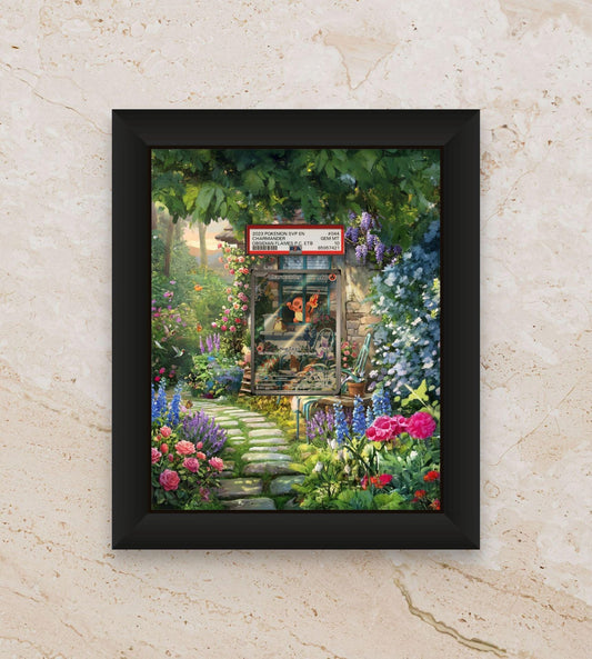 Charmander Obsidian Flames Extended Art Display [High Definition] – Premium Shadowbox for Raw or Graded Cards | Pokemon Promo Gift