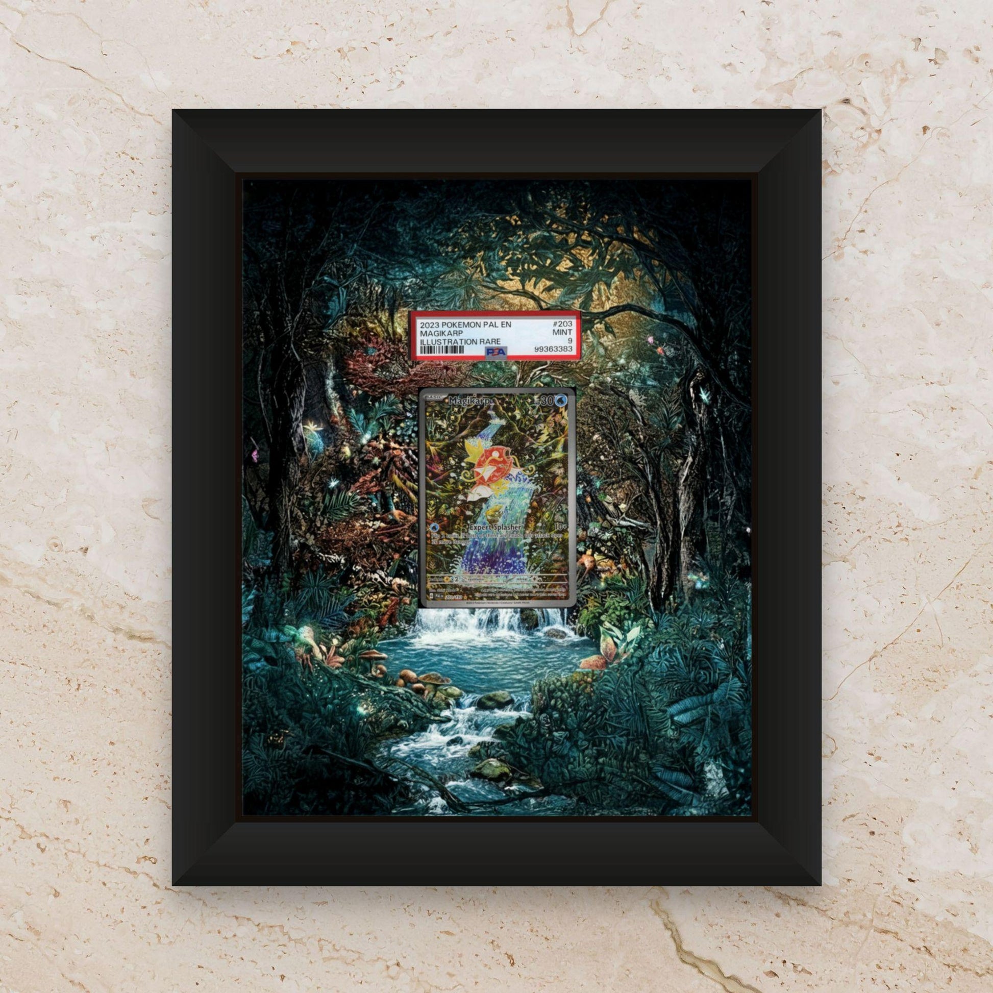 Magikarp Pokémon Card Art – Paldea Evolved – 8x10 Pokemon Frame (Raw/Graded)