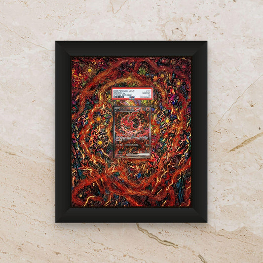 Oricorio Display Frame – Phantasmal Flames Pokémon Card Art | 8x10 Frame for Raw or Graded Cards