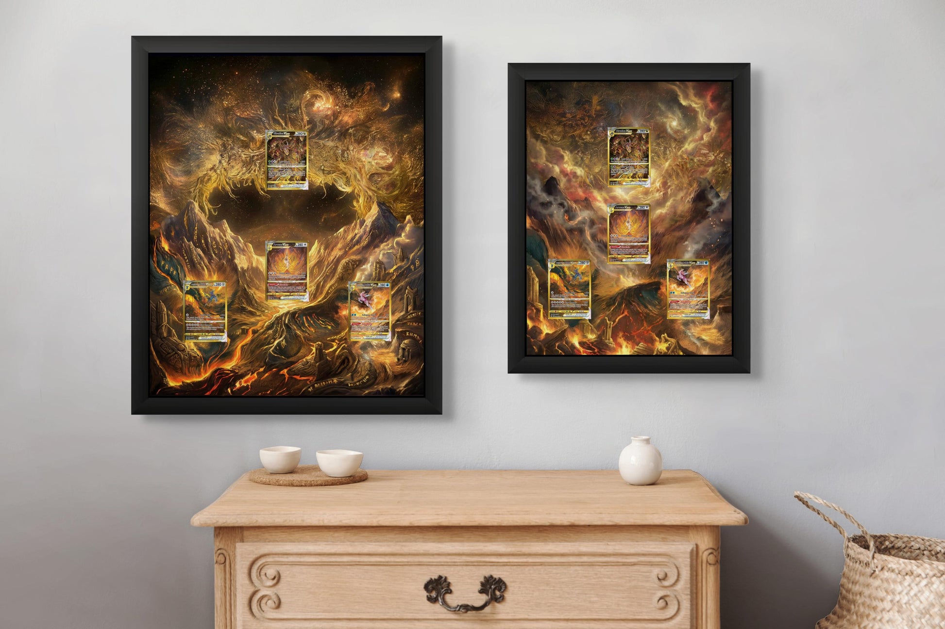 Crown Zenith Gold Pokemon – Frame for Arceus, Giratina, Palkia & Dialga | Raw or Graded