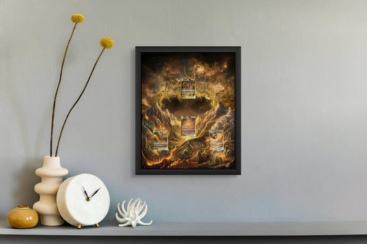 Crown Zenith Gold Pokemon – Frame for Arceus, Giratina, Palkia & Dialga | Raw or Graded