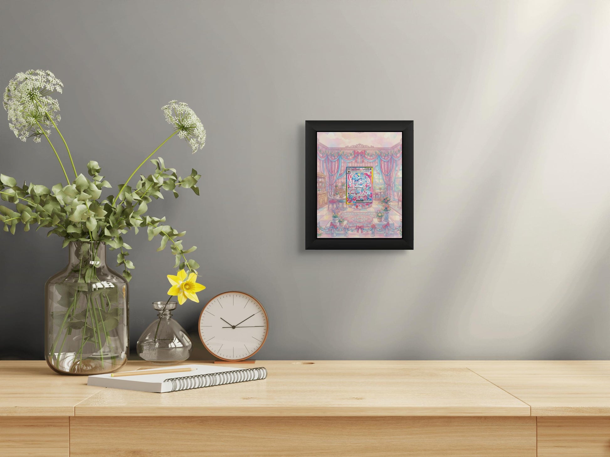 Sylveon Display Frame – Prismatic Evolutions Pokémon Card | 8x10 Frame for Raw or Graded Cards