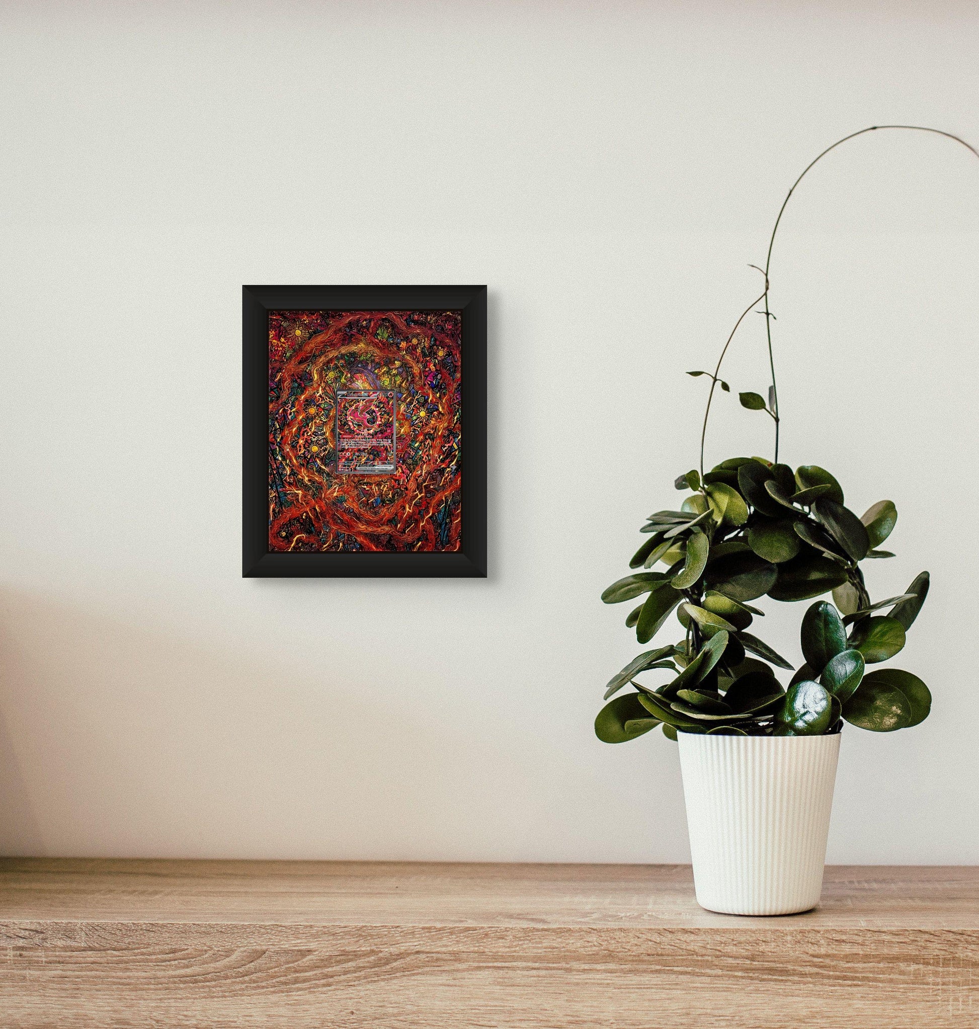 Oricorio Display Frame – Phantasmal Flames Pokémon Card Art | 8x10 Frame for Raw or Graded Cards