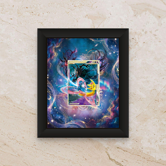 Darkrai & Cresselia LEGEND Display Frame – Pokémon LEGEND Cards | 8x10 Frame for Raw or Graded Cards