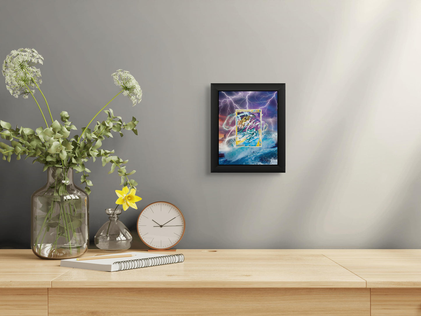Raikou & Suicune LEGEND Display Frame – Pokémon LEGEND Cards | 8x10 Frame for Raw or Graded Cards