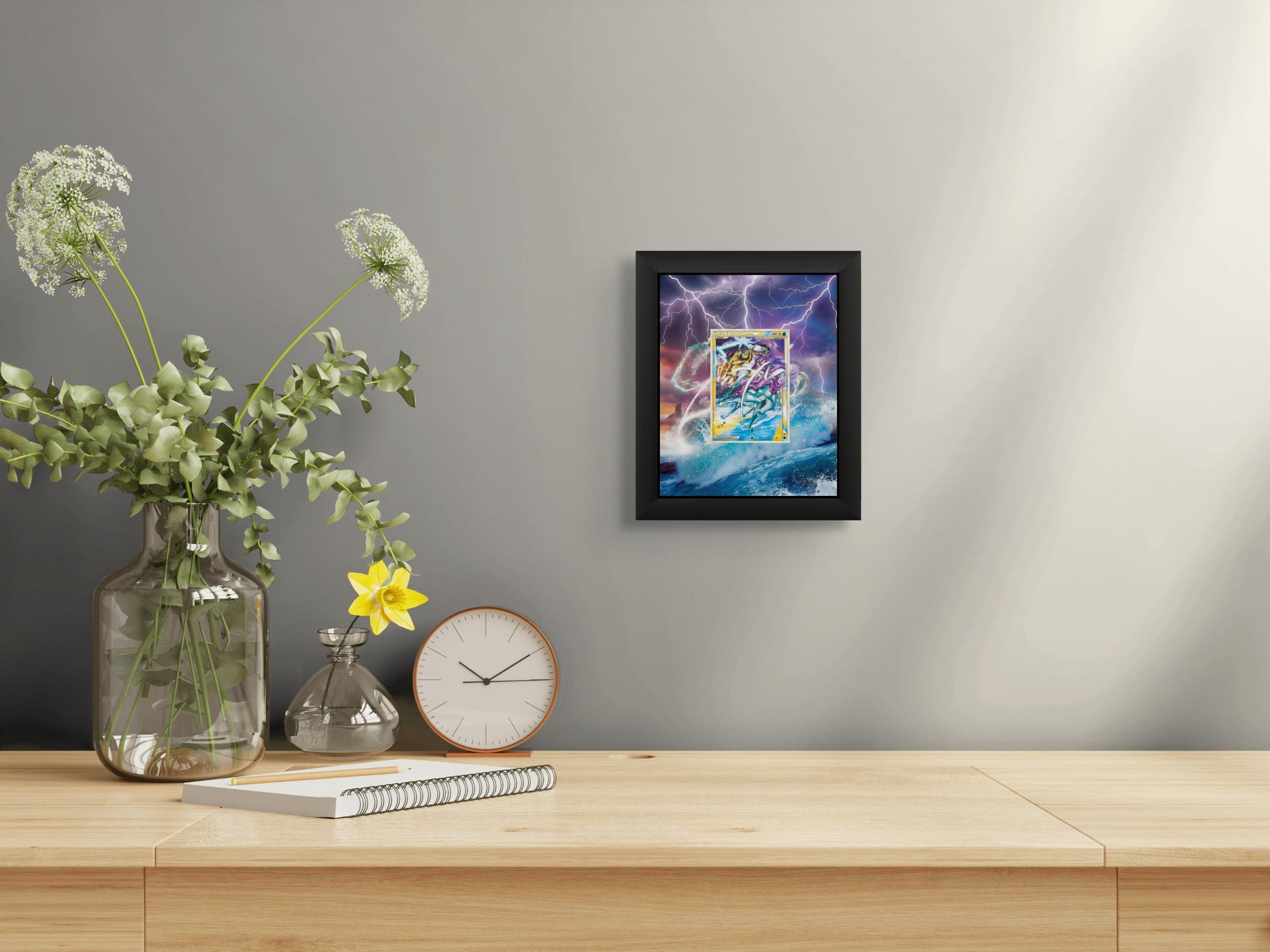 Raikou & Suicune LEGEND Display Frame – Pokémon LEGEND Cards | 8x10 Frame for Raw or Graded Cards