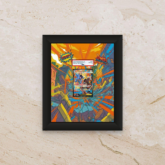 Mega Kangaskhan Display Frame – Mega Evolution Pokémon Card Art | 8x10 Frame for Raw or Graded Cards
