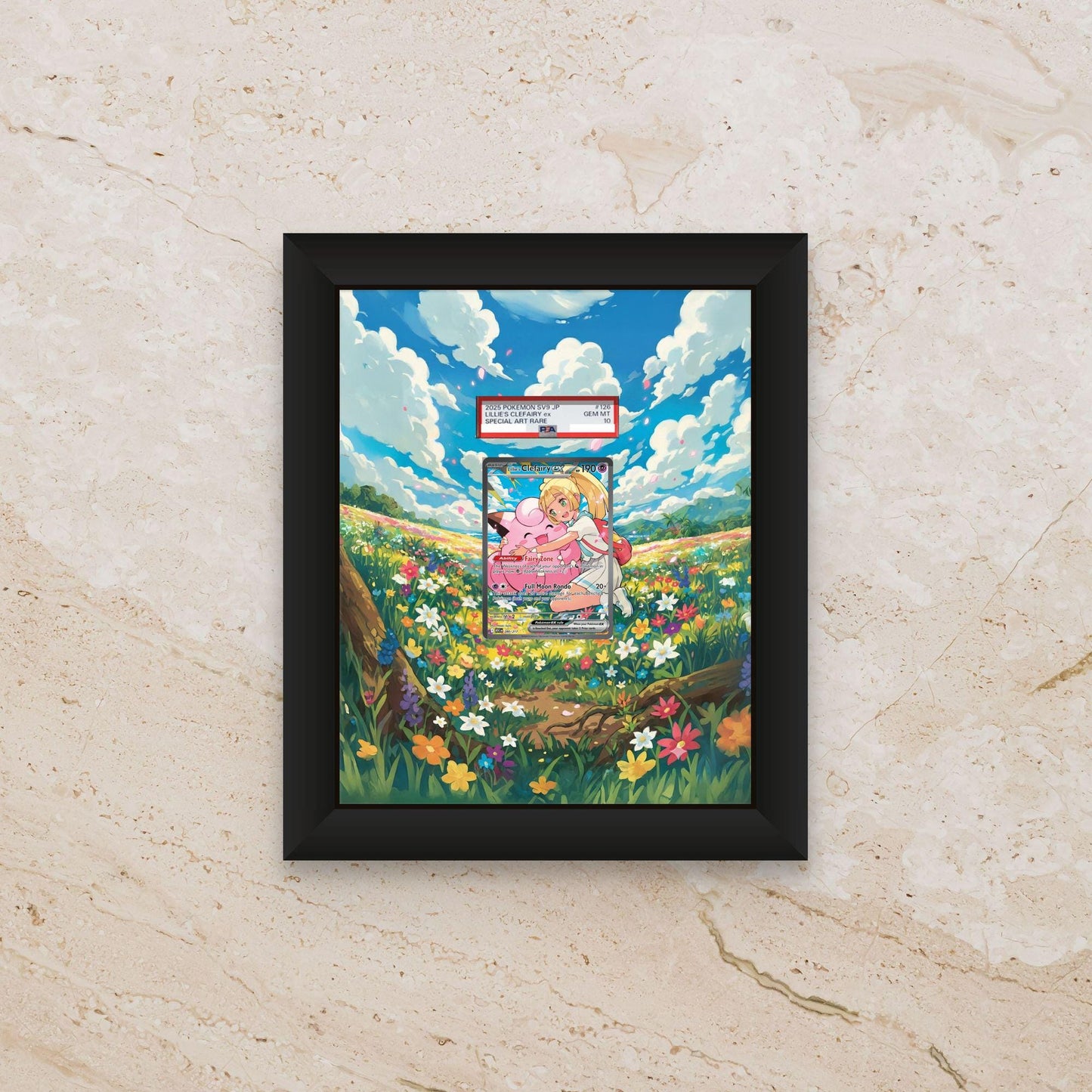 Clefairy Ascended Heroes Extended Art Display – 8x10 Pokemon Frame (Raw/Graded)