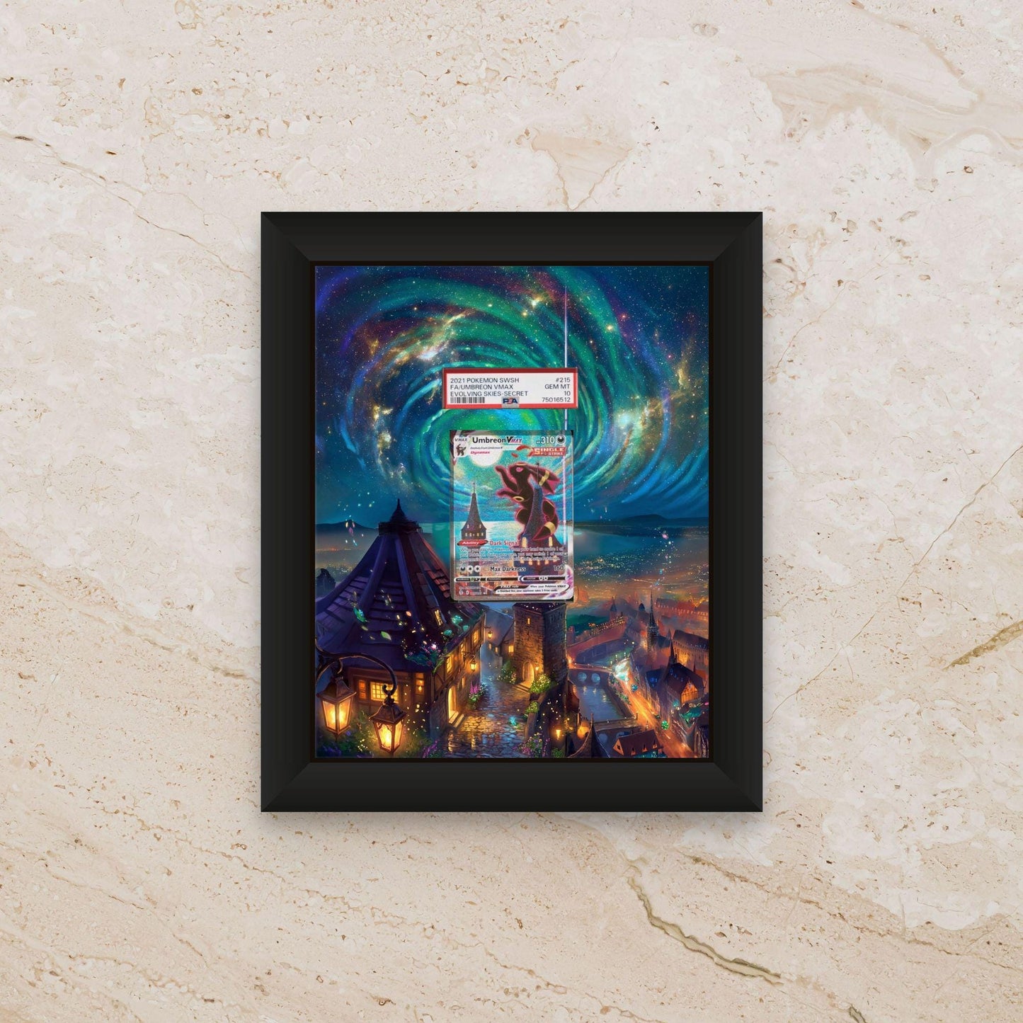 Umbreon Moonbreon Evolving Skies – 8x10 Pokemon Frame (Raw/Graded)