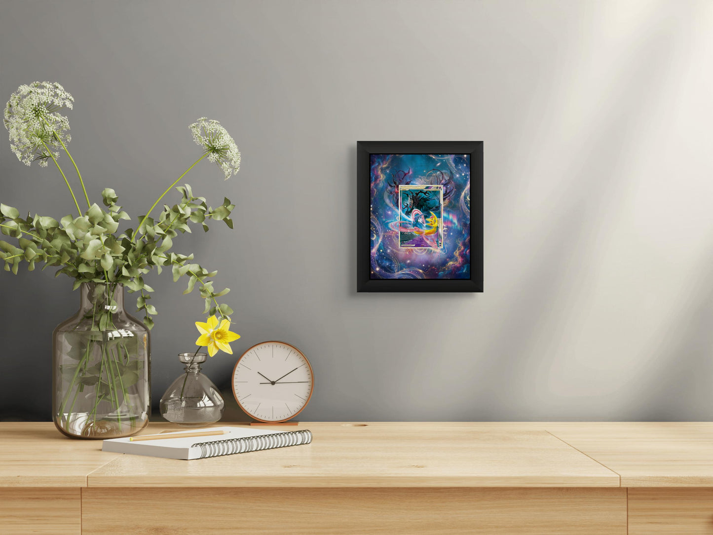 Darkrai & Cresselia LEGEND Display Frame – Pokémon LEGEND Cards | 8x10 Frame for Raw or Graded Cards