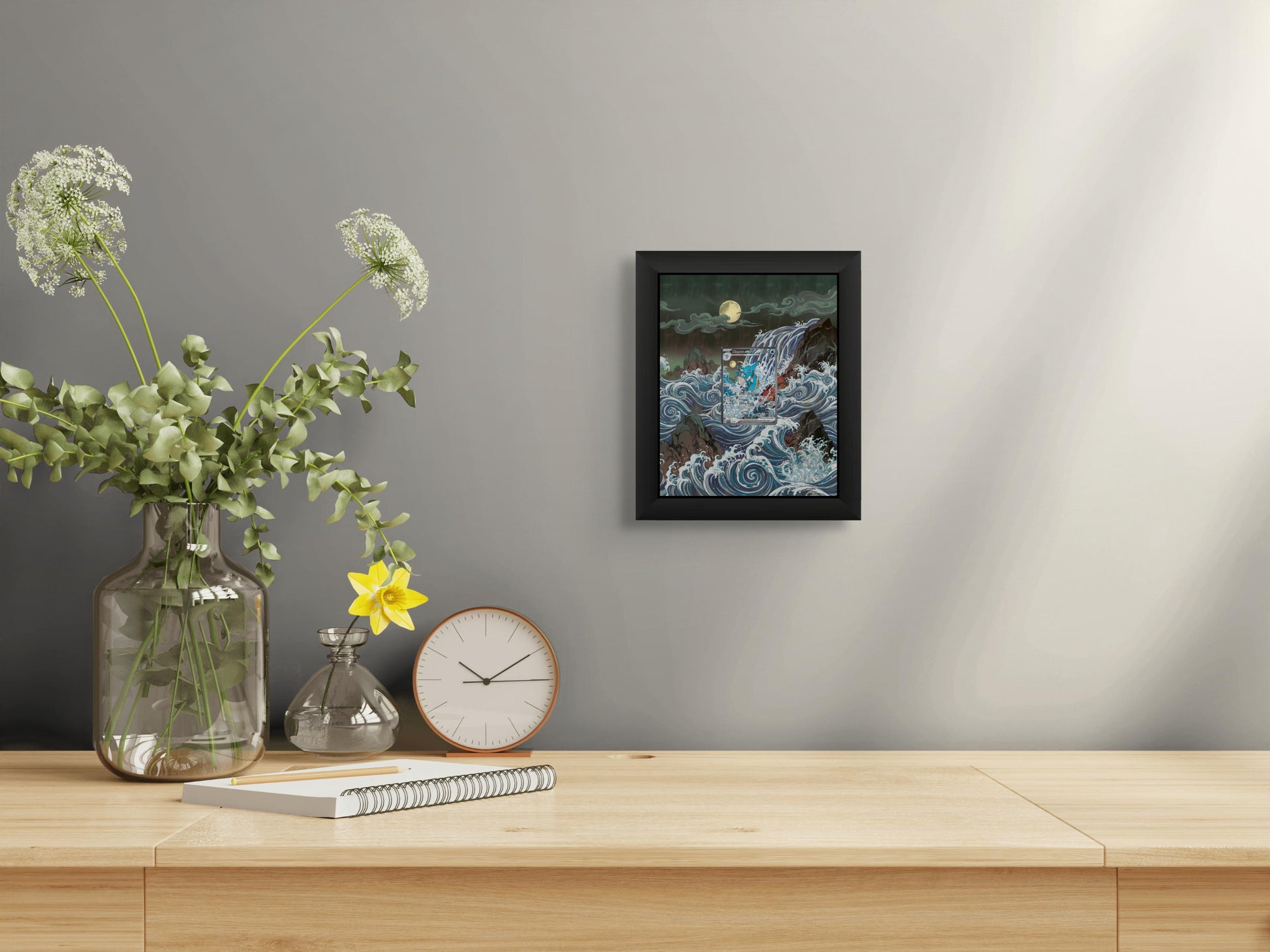 Kingdra promo display frame – pokemon promo card | 8x10 frame for raw or graded cards