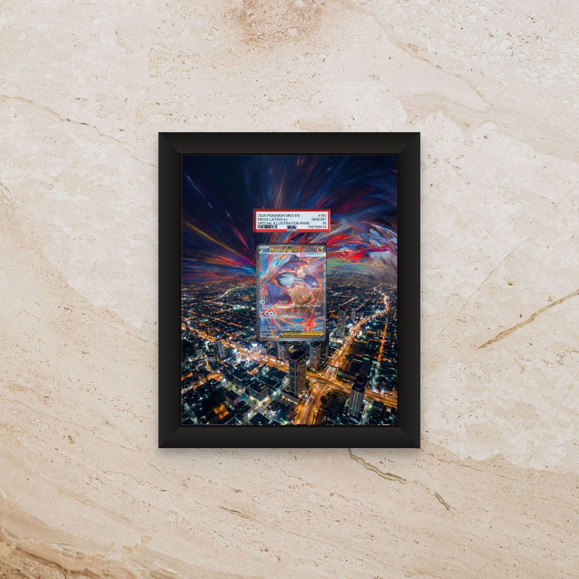 Mega Latias EX Extended Art Display – 8x10 Pokemon Frame (Raw/Graded)