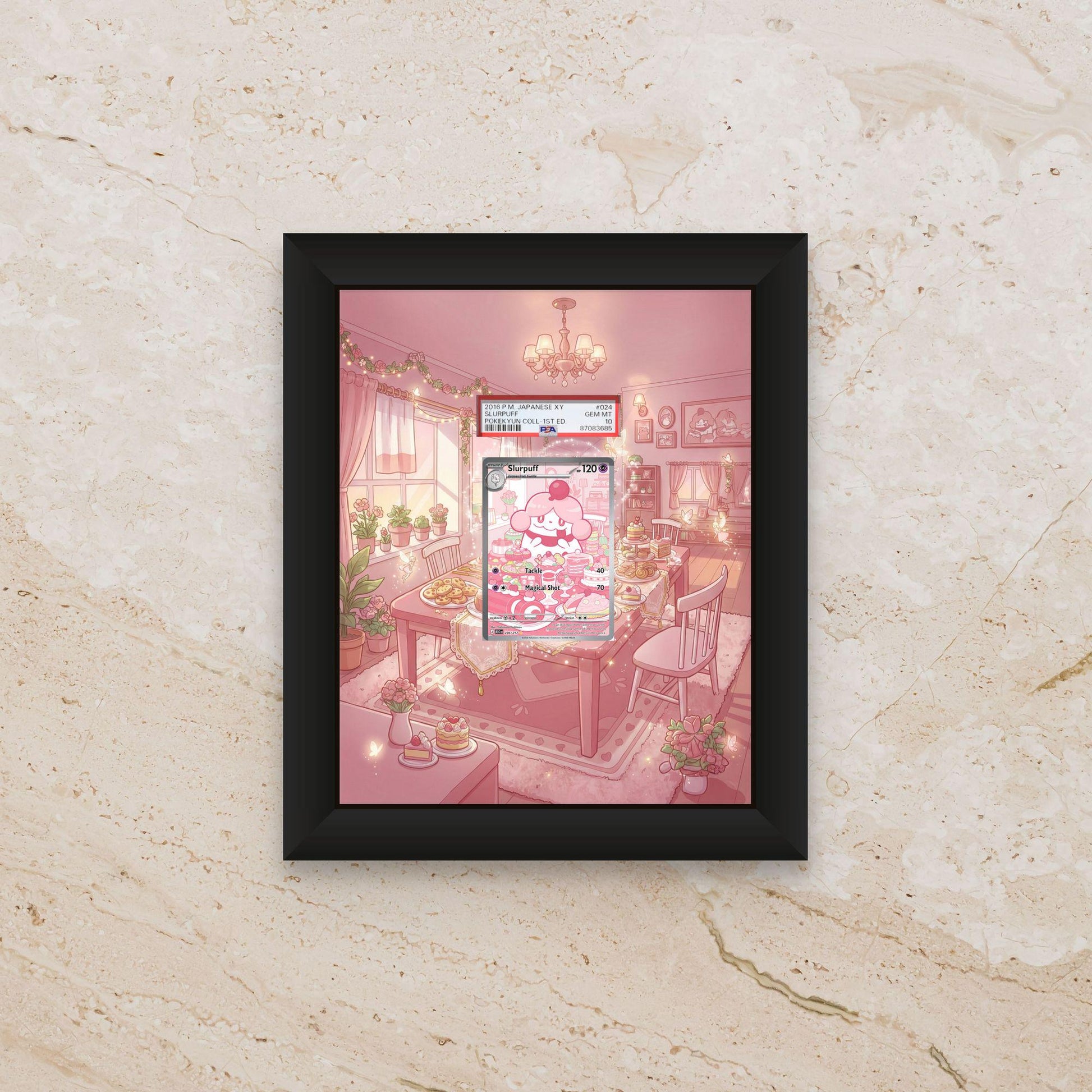 Slurpuff Ascended Heroes Extended Art Display – 8x10 Pokemon Frame (Raw/Graded)