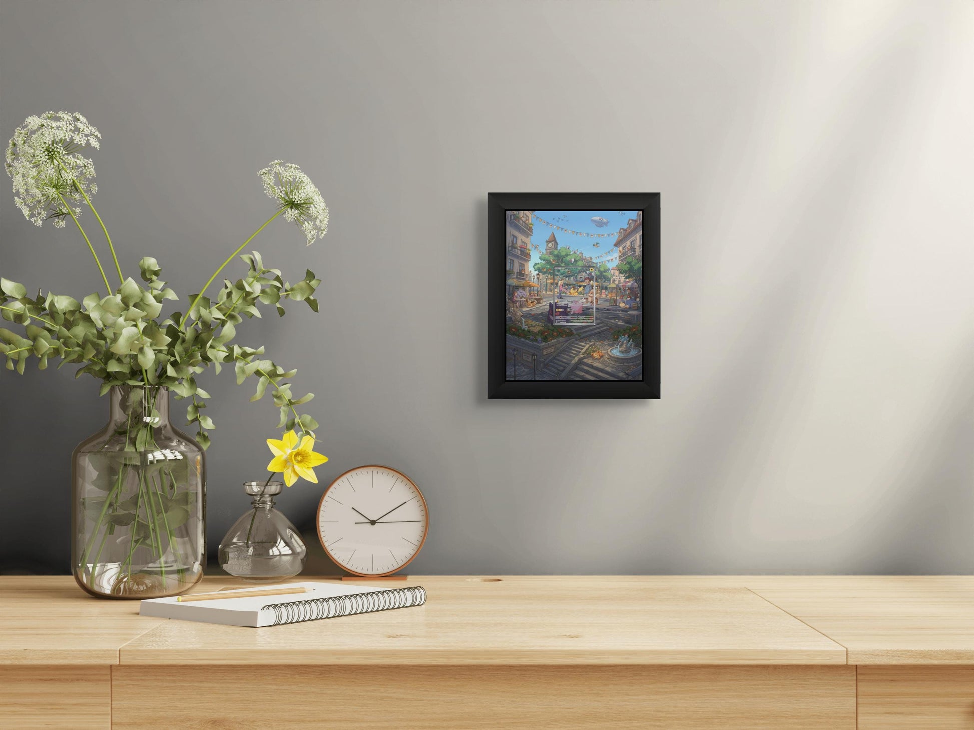 Pikachu Illustration Rare Display (173/165) [High Definition] – Kanto Street Extended Art Shadowbox | Pokemon 151 Decor